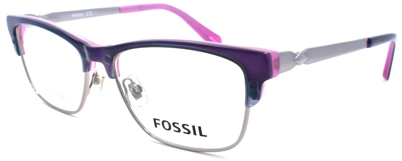 Fossil FOS 7026 PJP Women's Eyeglasses Frames 52-15-140 Blue
