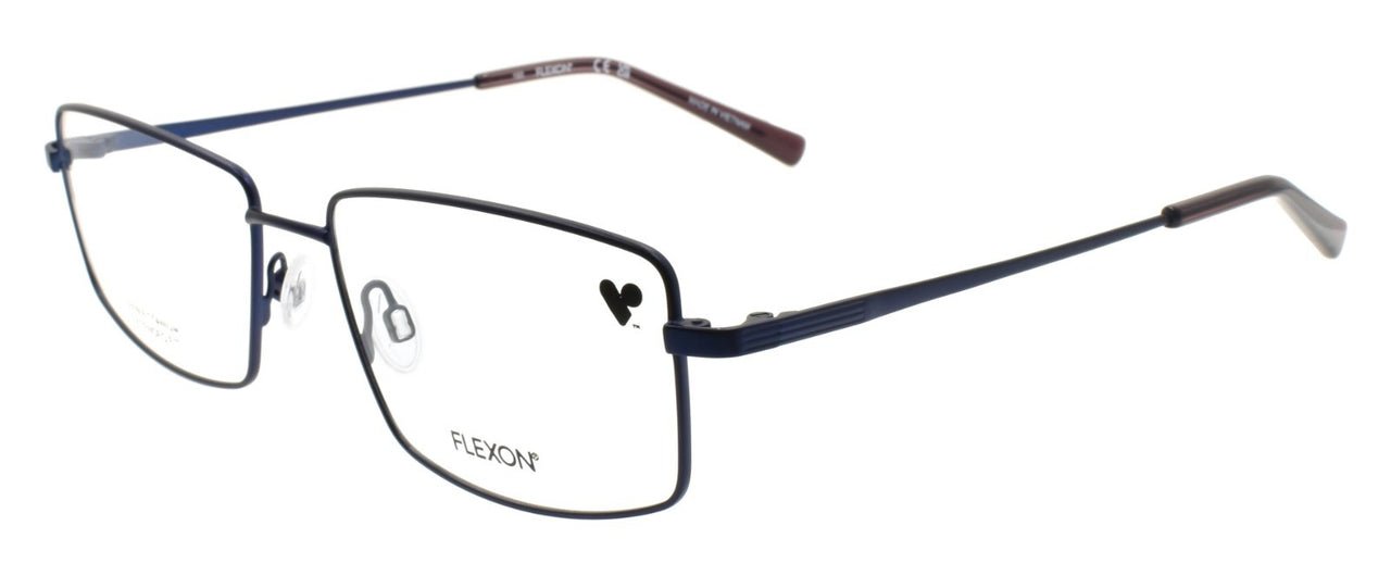 Flexon H6069 N 410 XL Men's Eyeglasses 57-17-150 Matte Navy Flexible Titanium