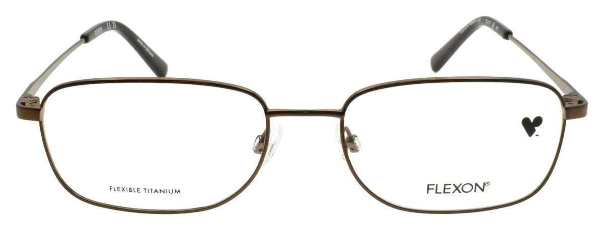 Flexon H6068 N 202 Men's Eyeglasses Titanium 53-17-145 Matte Coffee Brown