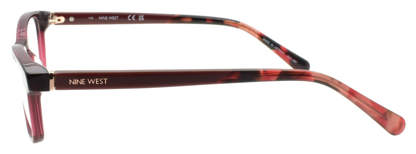 Nine West NW5199 N 602 Women's Glasses Frames Petite 47-17-135 Crystal Burgundy2