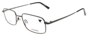 Flexon H6074 070 Men's Eyeglasses Satin Gunmetal 5218145 Flexible Titanium0