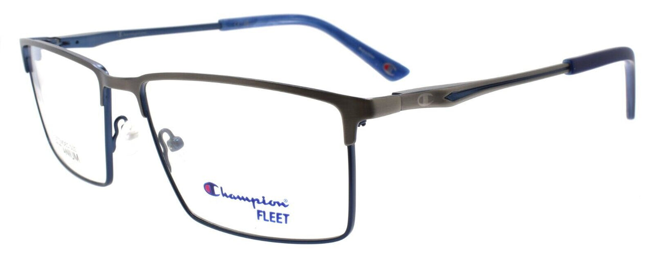 Champion CUFL4010 C01 Men's Eyeglasses Frames Large 60-18-150 Gunmetal / Navy