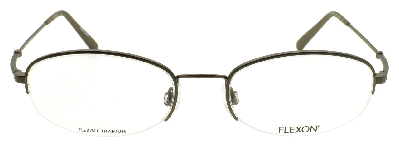 Flexon H6030 032 Men's Glasses Frames Half-rim Stone Gray 52-19-145 Titanium