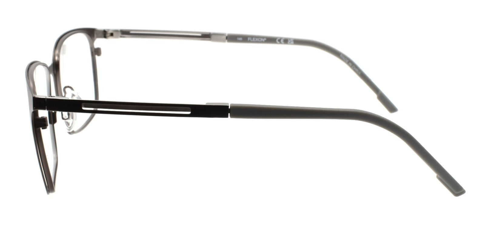 Flexon E1159 071 L Men's Eyeglasses Matte Gunmetal 54-18-145 Flexible Titanium2