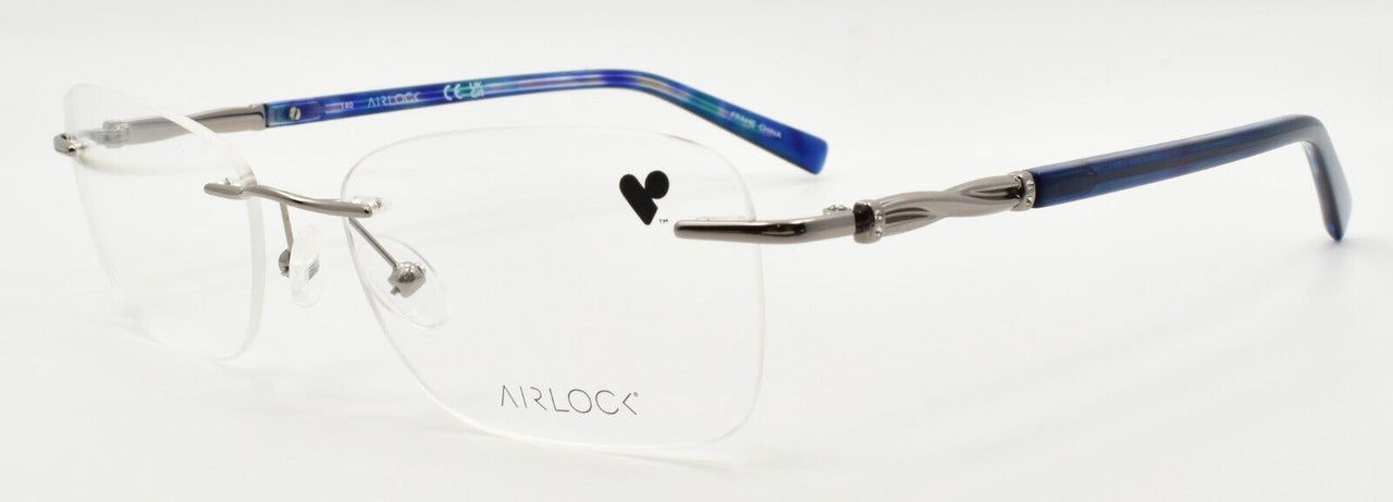 Airlock Tula 201 070 Women's Eyeglasses Frames Rimless 54-18-140 Light Gunmetal