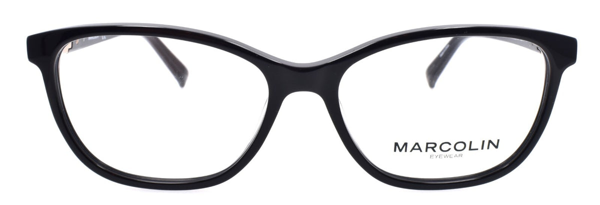 Marcolin MA5030 001 Women's Eyeglasses Frames Cat Eye 53-15-145 Black