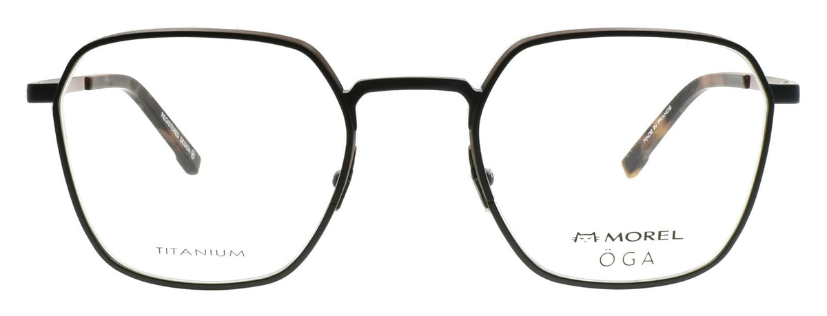 OGA 10165O GO11 Morel Men's Eyeglasses Frames Titanium 51-22-145 Grey / Orange