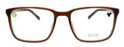 Airlock P-2012 210 Pure Men's Eyeglasses Frames 55-18-145 Crystal Brown1