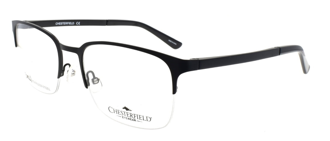 Chesterfield CH86 XL 003 Men's Eyeglasses Frames Half-rim 55-20-145 Matte Black