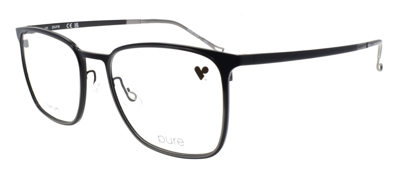 Airlock Pure P-4012 002 Men's Eyeglasses Frames Titanium 54-19-145 Matte Black