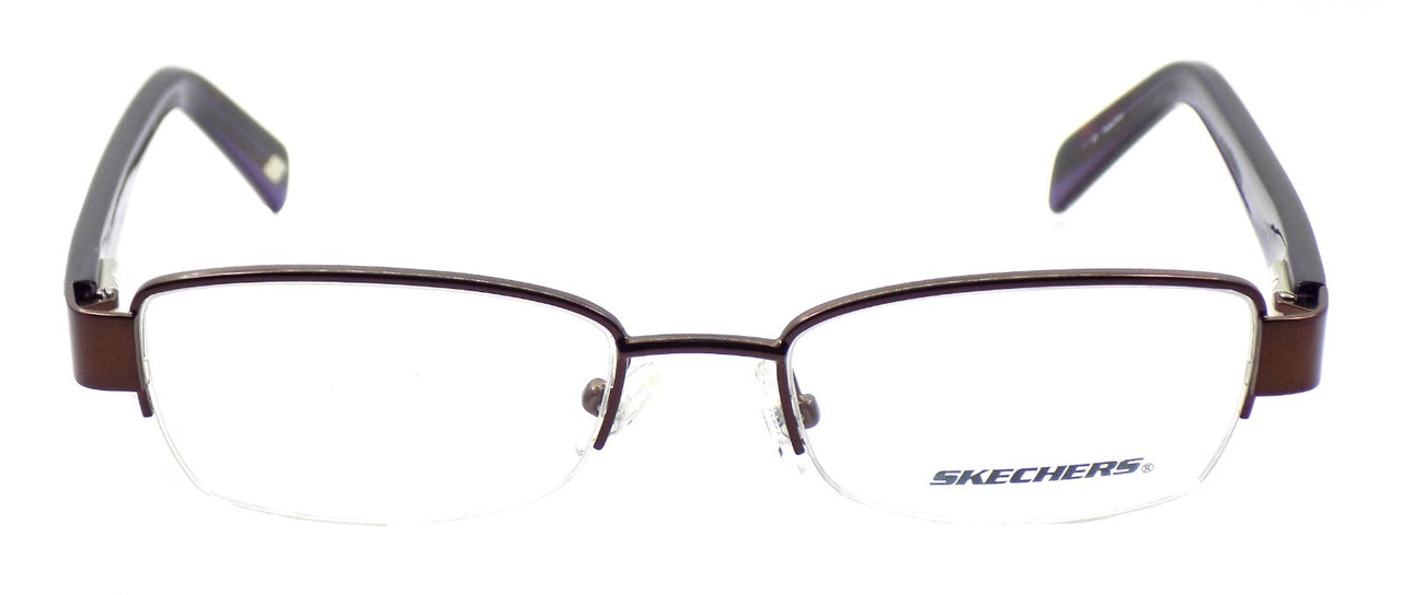 SKECHERS SK2084 SBRN Women's Eyeglasses Frames Petite 49-17-135 Satin Brown
