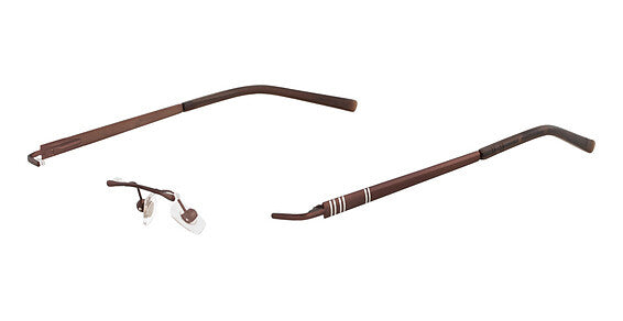Airlock Love Unity 210 Eyeglasses Frames Brown 18-135 CHASSIS ONLY READ