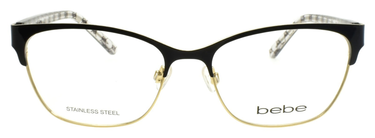 Bebe BB5196 001 Women's Eyeglasses Frames 52-16-135 Jet Black / Gold