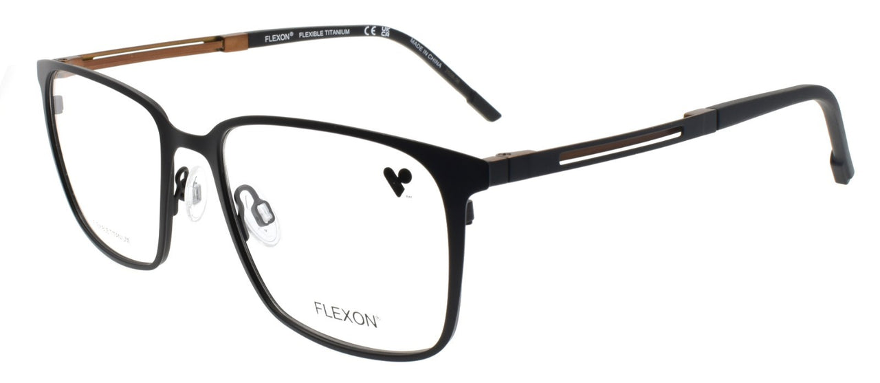 Flexon E1159 003 L Men's Eyeglasses Matte Black 54-18-145 Flexible Titanium