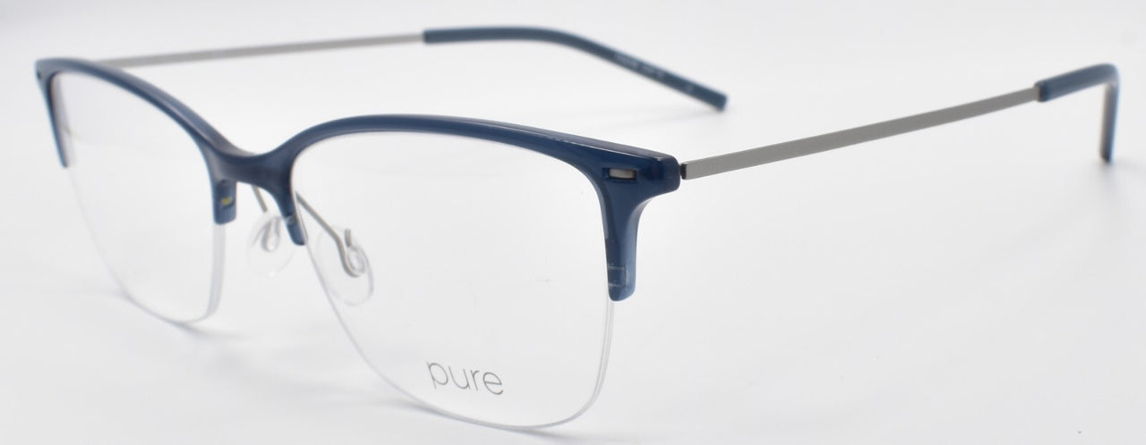 Airlock Pure 3005 434 Women's Eyeglasses Frames Half-rim 53-18-145 Blue Storm