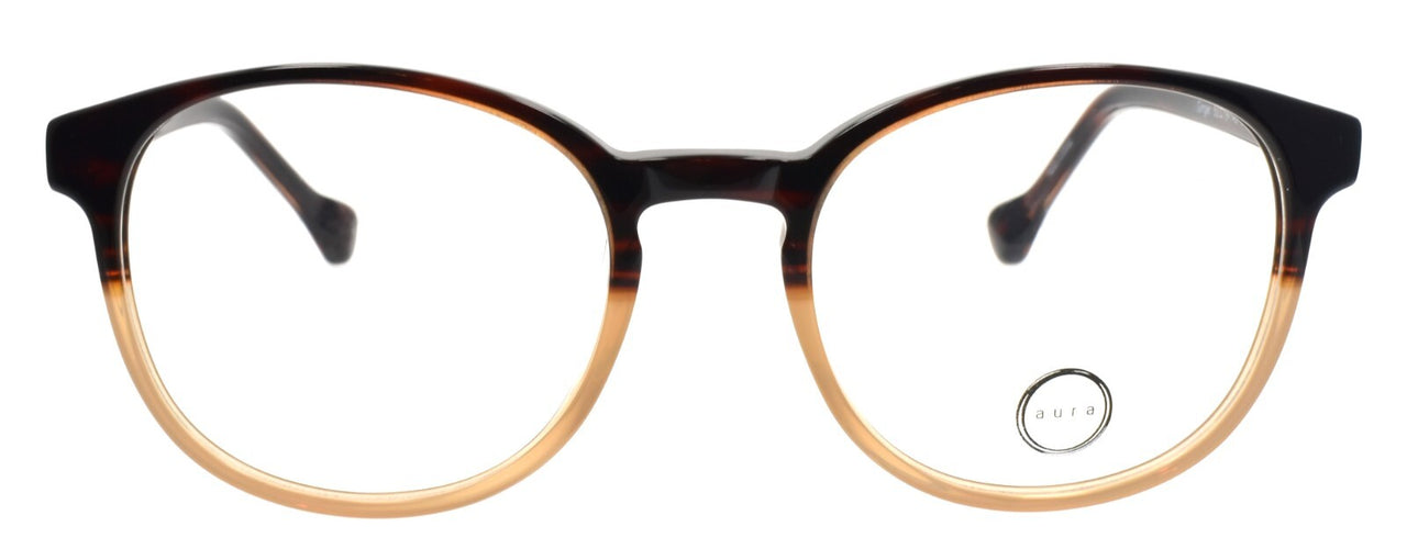 Aura Eyewear Ginger BRN Women's Eyeglasses Frames Acetate 50-19-140 Brown Fade