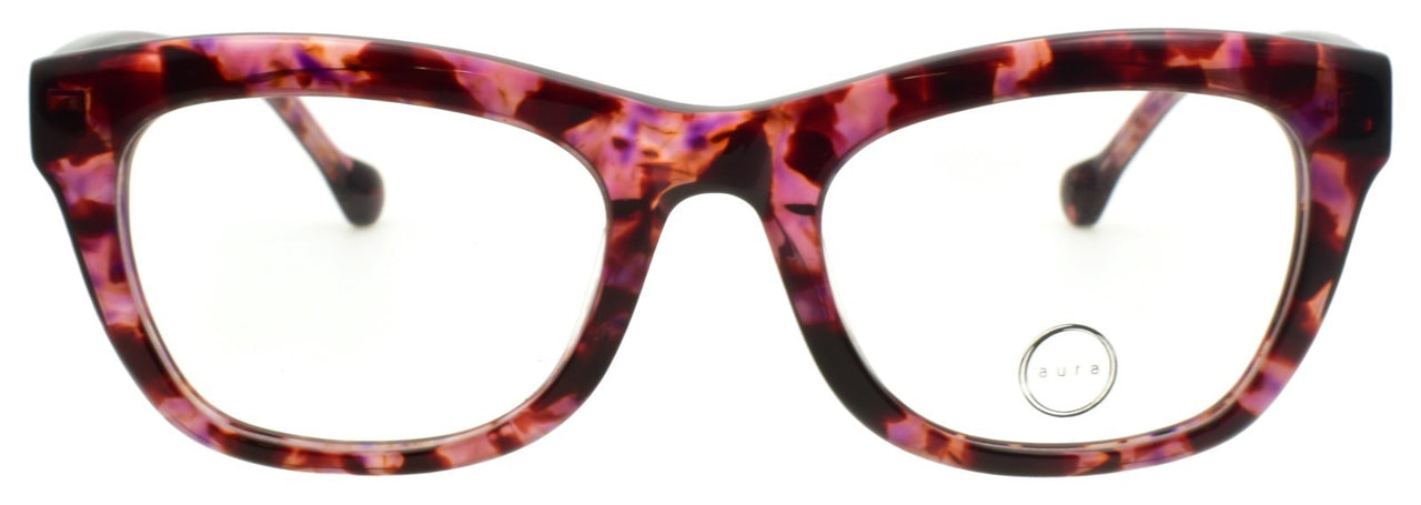 Aura Begonia PUR Women's Eyeglasses Frames Acetate 50-20-140 Purple Havana