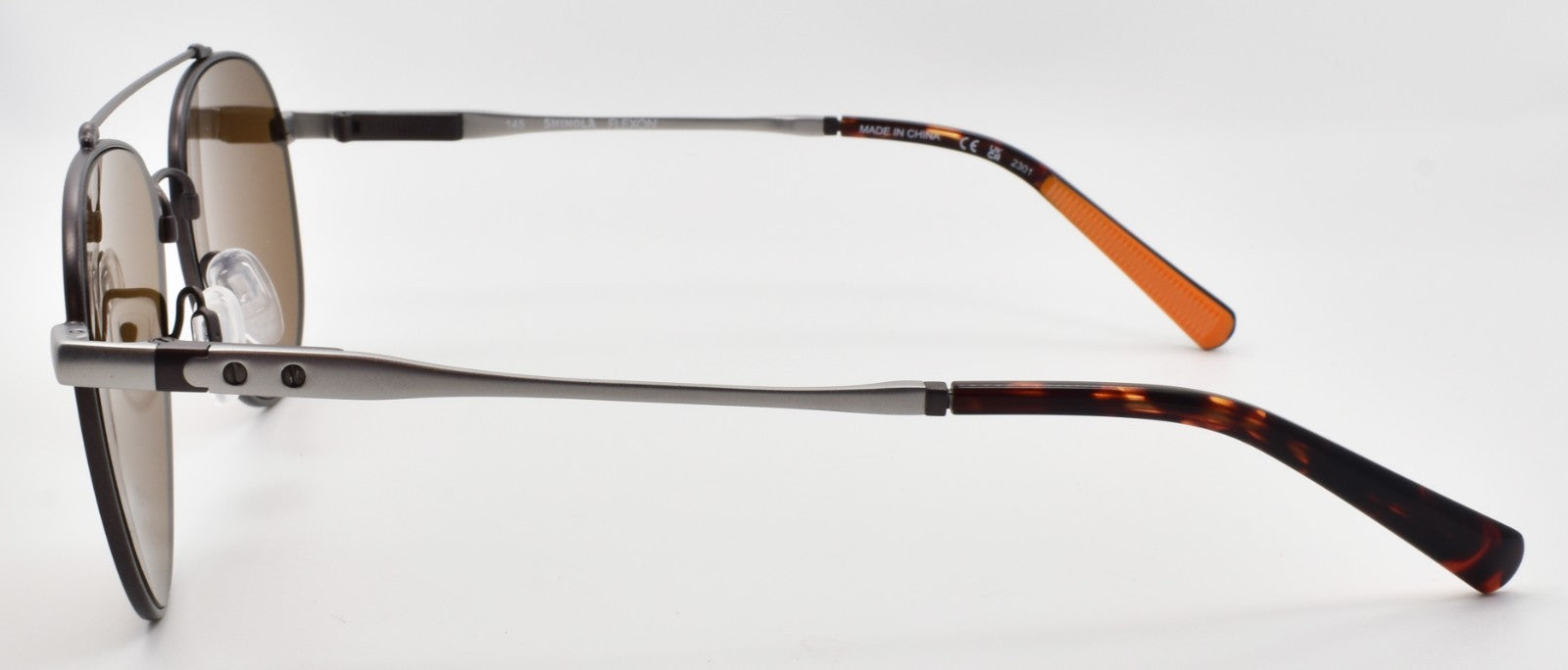 Shinola by Flexon SH2101S 071 Aviator Sunglasses 56-16-145 Satin Gunmetal Silver2