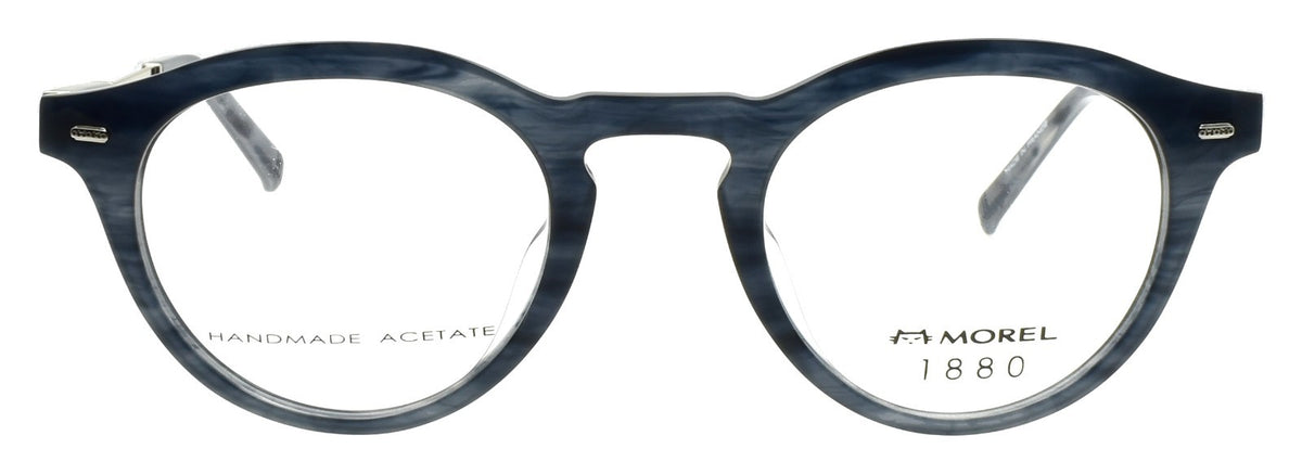 Morel 1880 60123M BG03 Men's Eyeglasses Frames 48-23-145 Blue Grey