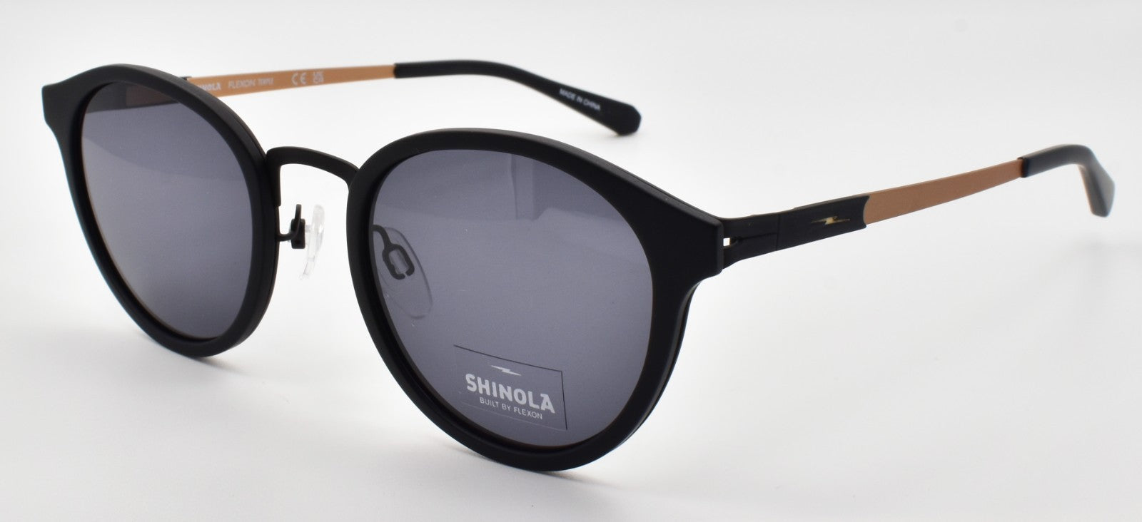 Shinola by Flexon SH3700S 001 Sunglasses 50-22-145 Matte Black / Gray0