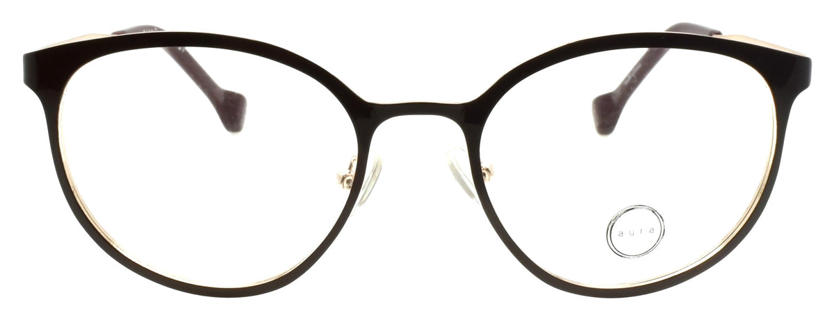 Aura Eyewear Melrose Women's Eyeglasses Frames 50-19-140 Burgundy