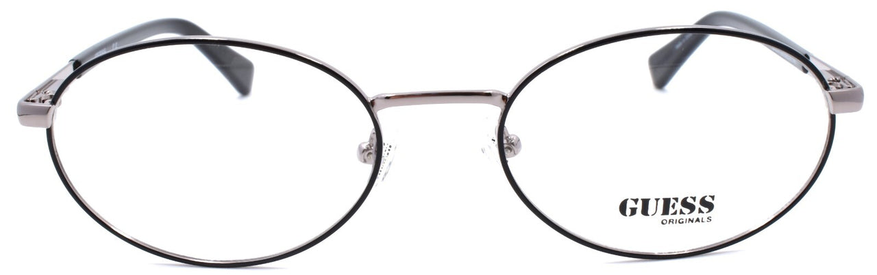 GUESS GU8239 005 Eyeglasses Frames Oval 55-19-140 Black / Gunmetal