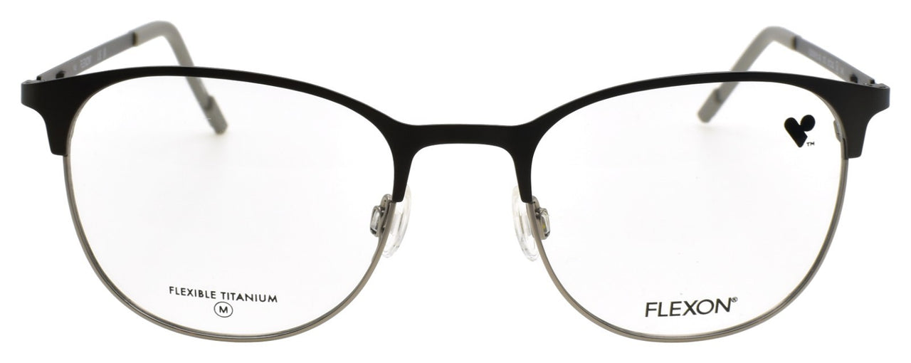 Flexon E1142 073 Men's Eyeglasses Matte Gunmetal 51-20-145 Flexible Titanium