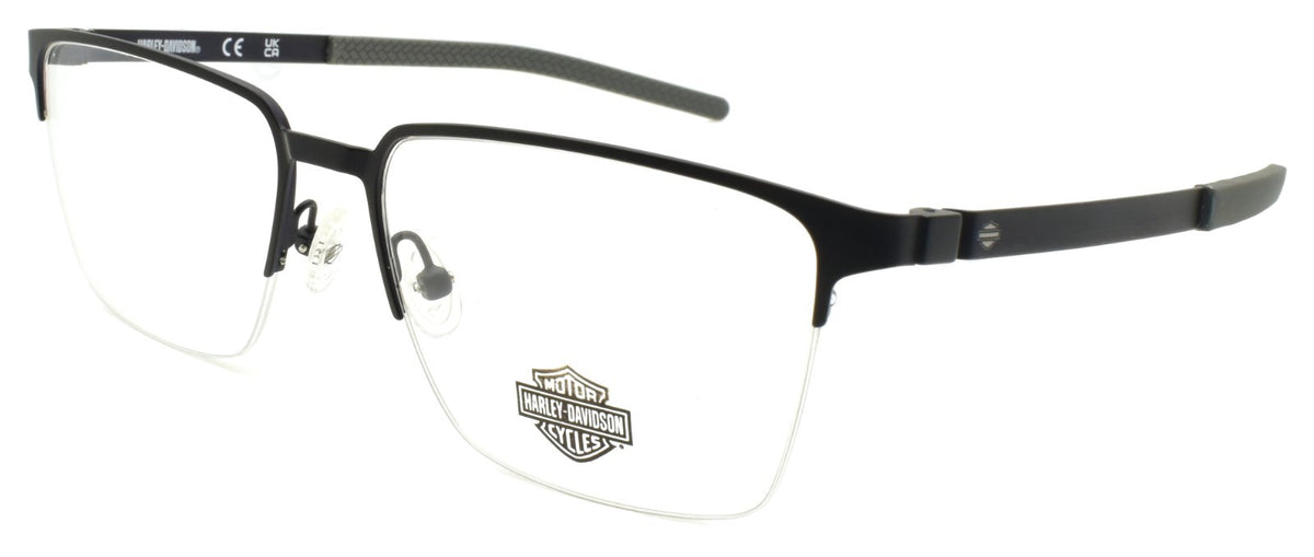 Harley Davidson HD50019 091 Men's Eyeglasses Half-rim 56-17-145 Matte Blue