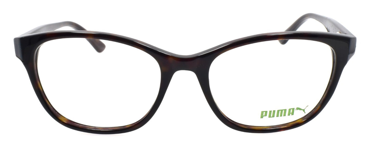 PUMA PU0148O 002 Eyeglasses Frames 52-18-140 Havana Brown
