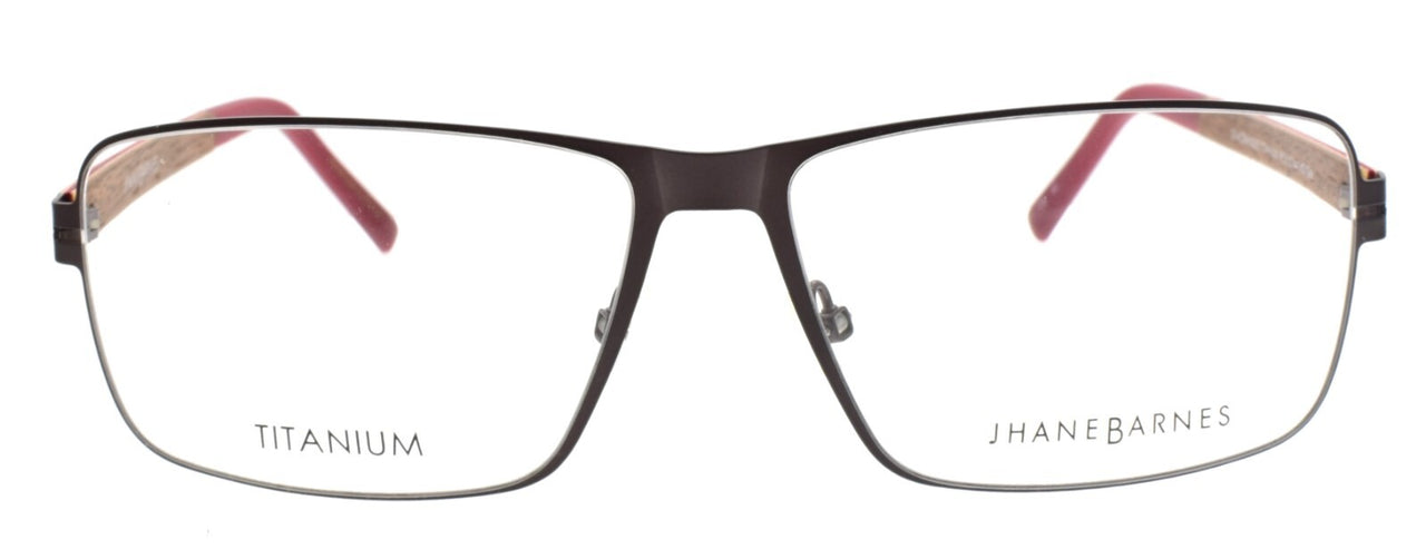 Jhane Barnes Quadrangle GM Men's Eyeglasses Frames 56-14-140 Gunmetal Titanium