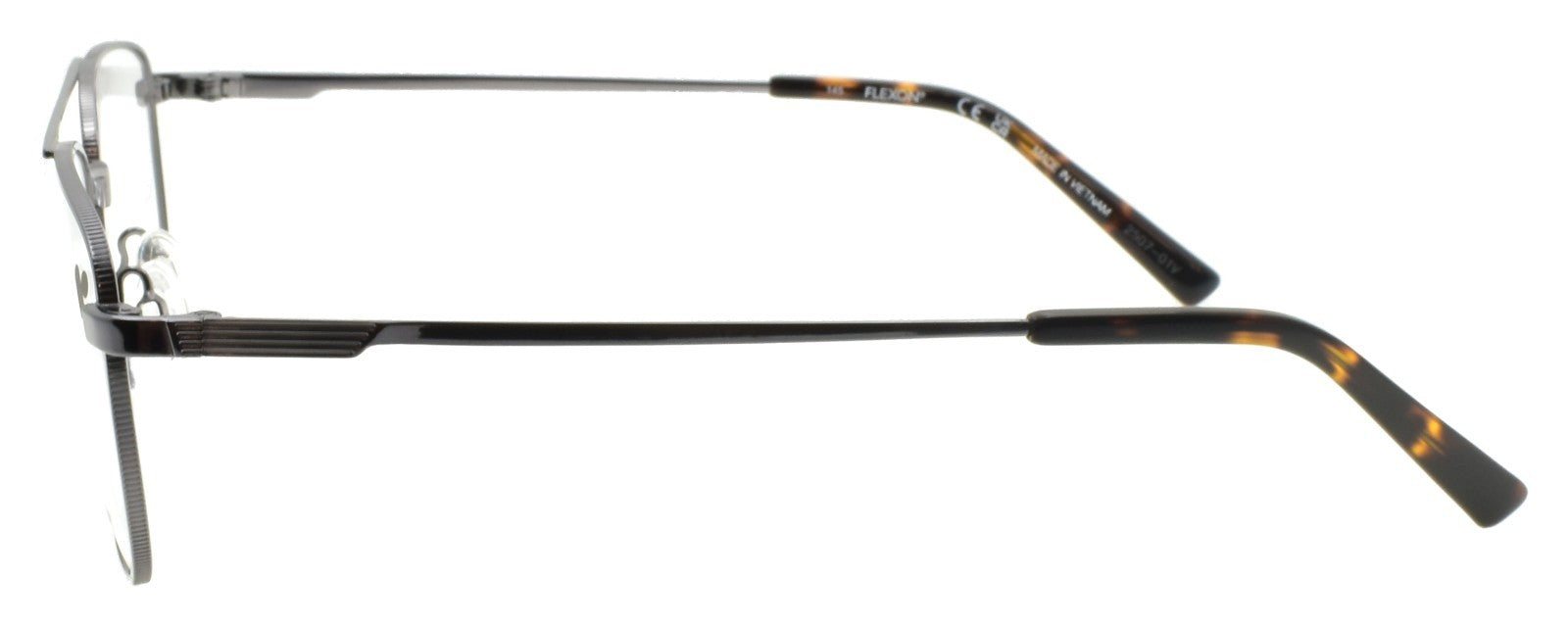 Flexon H6072 N 070 Men's Glasses Aviator 52-17-145 Gunmetal Flexible Titanium2