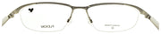 Flexon E1158 042 XL Men's Glasses Frame Half-rim Satin Silver 57-17-150 Titanium3