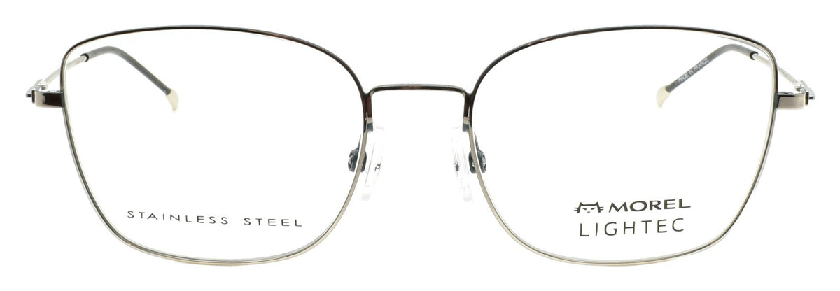 LIGHTEC 30203L DV04 Morel Eyeglasses Frames 51-17-140 Silver / Green