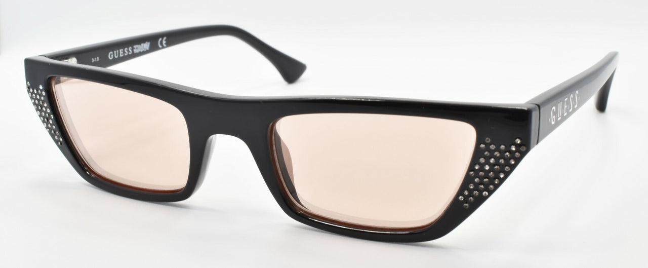 GUESS x J Balvin GU8214 01U Women's Sunglasses Cat Eye Black / Mirror Bordeaux