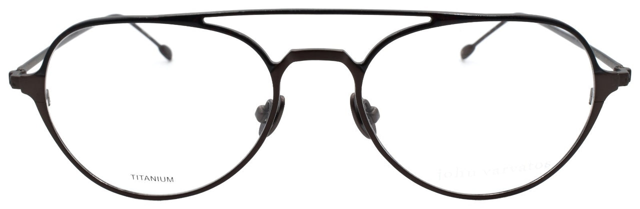 John Varvatos V164 Men's Eyeglasses Aviator Titanium 53-18-145 Brown Japan