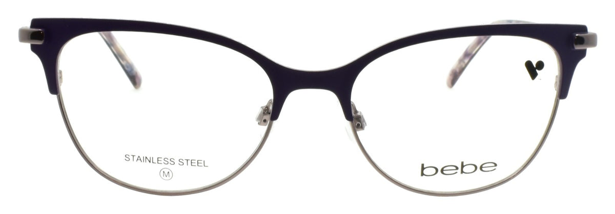 Bebe BB5224 501 Women's Eyeglasses Frames Cat Eye 52-17-135 Plum
