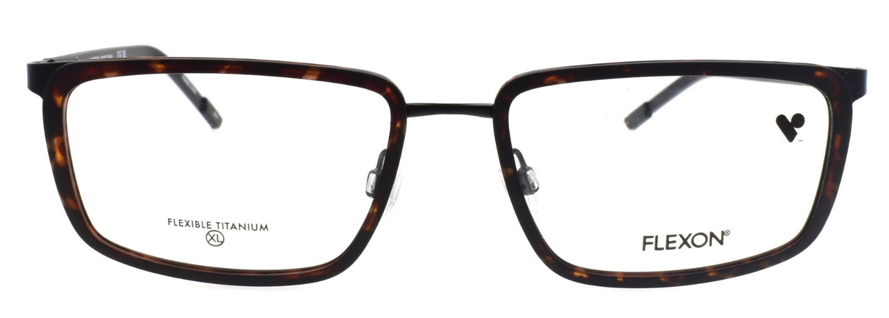 Flexon E1138 242 XL Men's Eyeglasses Matte Tortoise 56-18-150 Flexible Titanium