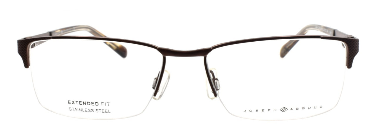 Joseph Abboud JA4086 210 Men's Eyeglasses Frames Half-rim 56-17-145 Brown