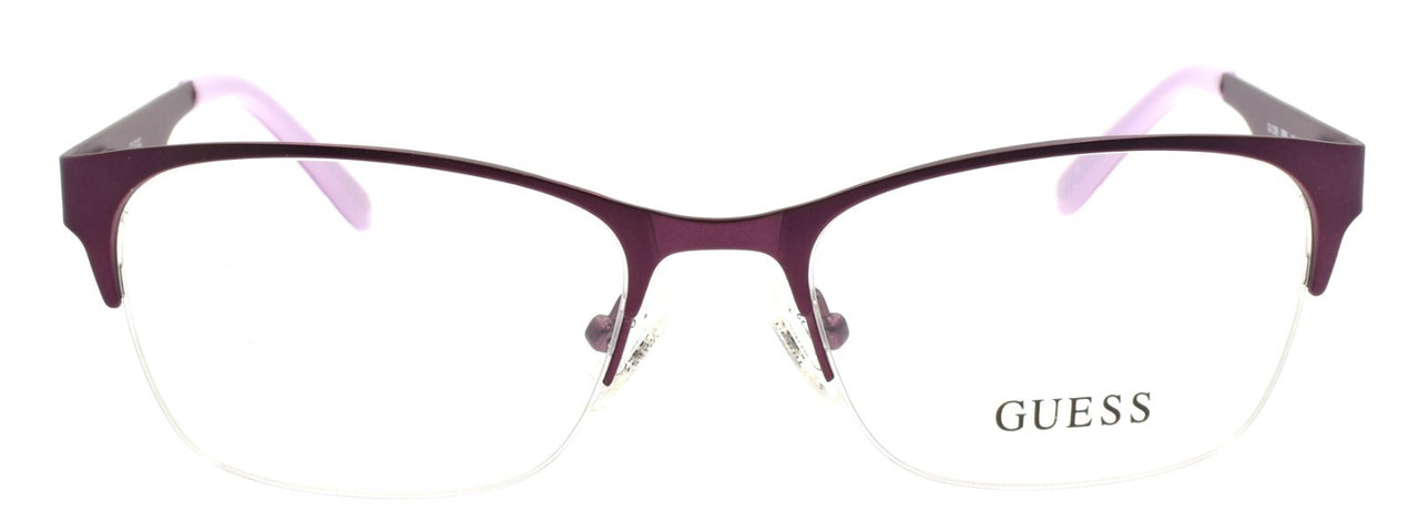 GUESS GU2399 PRBL Women's Eyeglasses Frames Half-rim 53-18-135 Purple / Blue