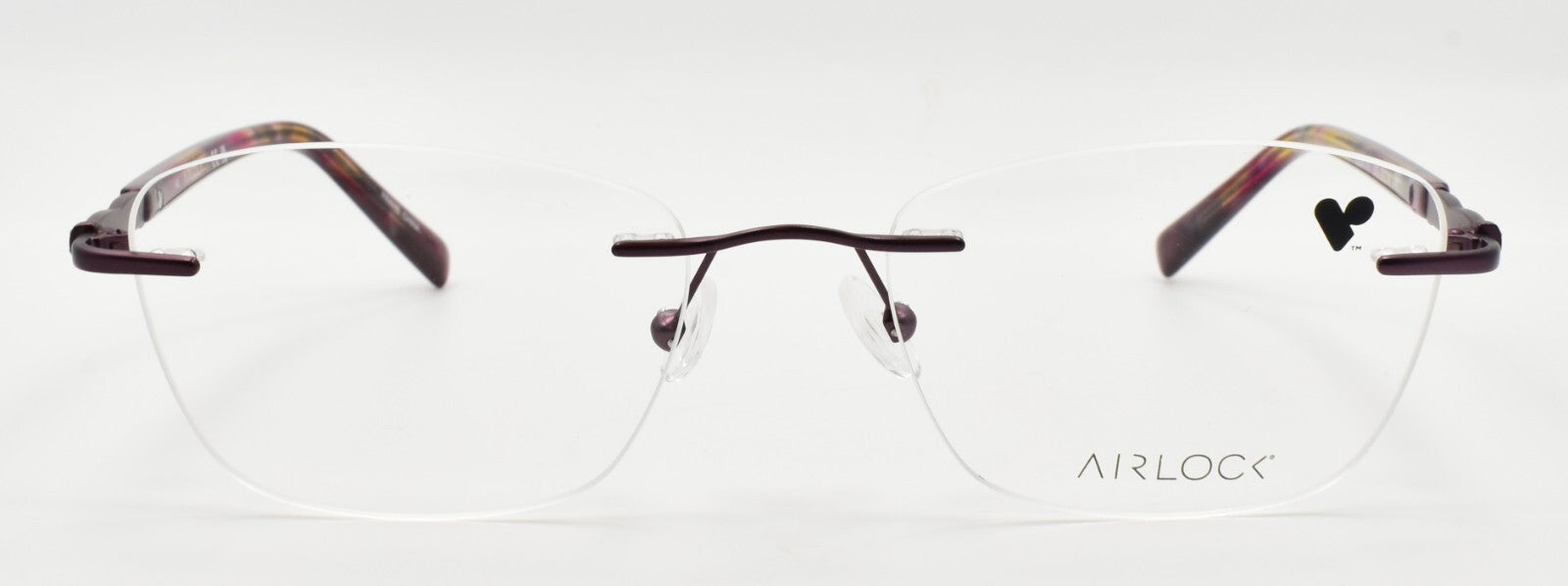 Airlock Tula 203 505 Women's Eyeglasses Frames Rimless 52-18-140 Plum1