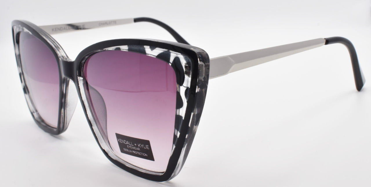 Kendall + Kylie Charlotte KK5126 961 Women's Sunglasses Cateye Marble / Brown