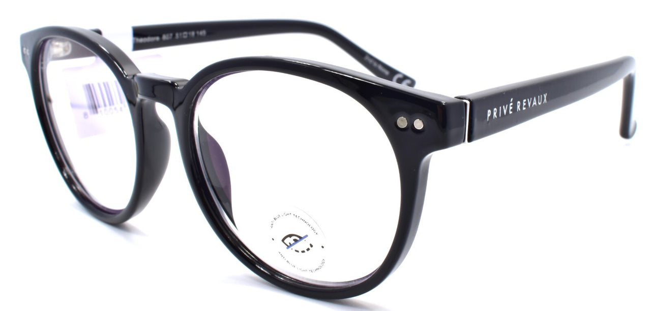 Prive Revaux Theodore 807 Eyeglasses Blue Light Blocking RX-ready Black