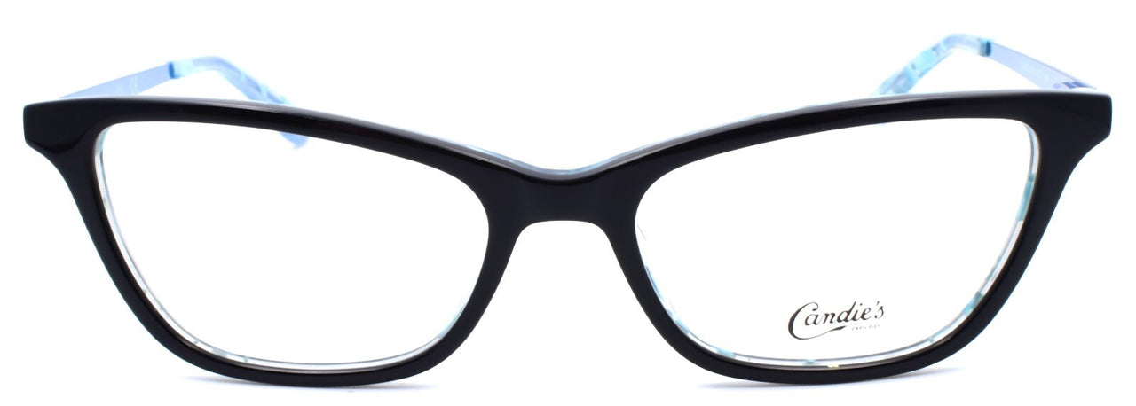 Candie's CA0170 001 Women's Eyeglasses Frames Cat Eye 53-17-140 Black / Blue