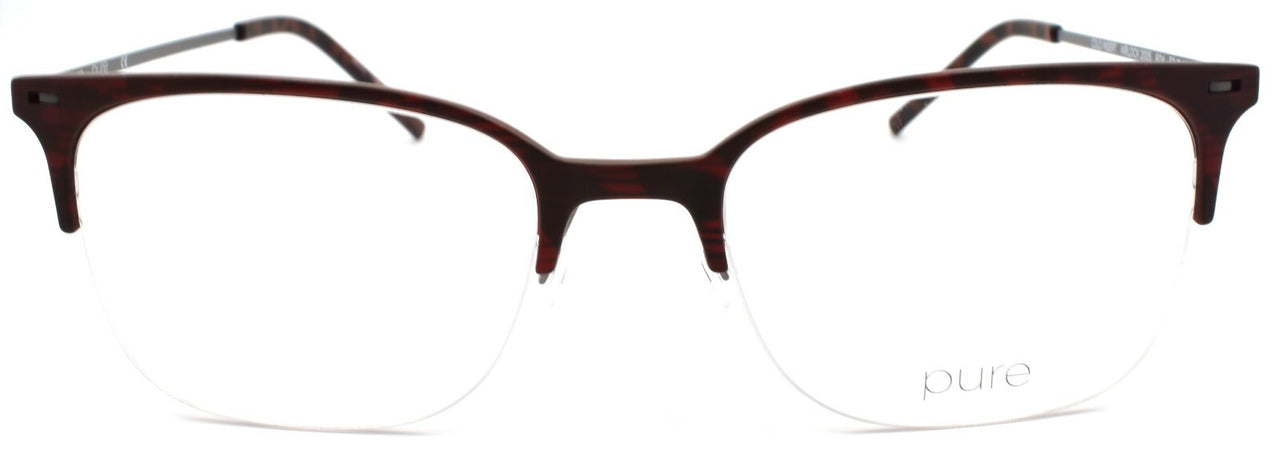 Airlock Pure 2005 604 Men's Eyeglasses Frames Half-rim 52-19-150 Oxblood