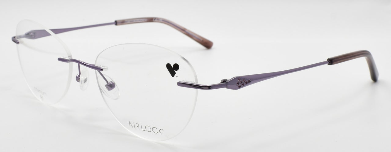 Airlock Patina 203 532 Women's Eyeglasses Frames Rimless 53-18-140 Lilac