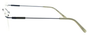 Airlock Crop 202 N 414 Men's Eyeglasses Frames Rimless 53-18-145 Satin Navy Blue2
