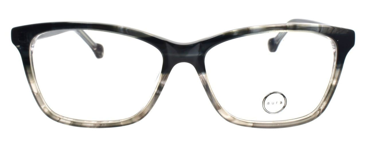 Aura Eyewear Magnolia BLK Women's Eyeglasses Frames Acetate 55-15-140 Black