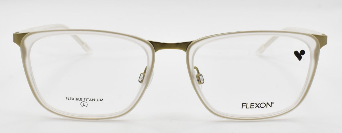 Flexon E1139 971 L Men's Eyeglasses Matte Crystal 54-19-145 Flexible Titanium