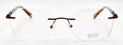Airlock Charmed 203 201 Women's Eyeglasses Frames Rimless 52-18-140 Brown1