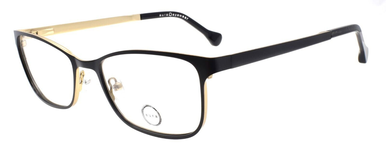 Aura Eyewear Carmen BLK Women's Eyeglasses Frames 55-19-145 Black